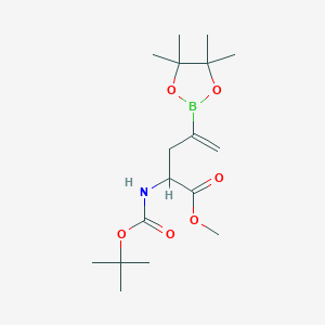 Methyl 2-[(2-methylpropan-2-yl)oxycarbonylamino]-4-(4,4,5,5-tetramethyl-1,3,2-dioxaborolan-2-yl)pent-4-enoate
