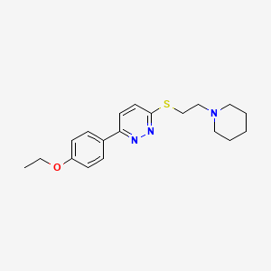3-(4-Ethoxyphenyl)-6-(2-piperidin-1-ylethylsulfanyl)pyridazine