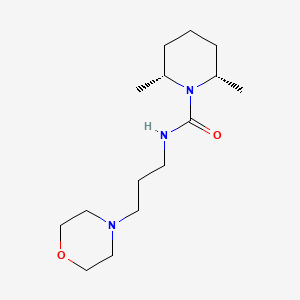 (2R,6S)-2,6-dimethyl-N-(3-morpholinopropyl)tetrahydro-1(2H)-pyridinecarboxamide