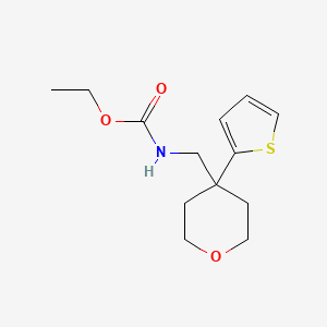 ethyl ((4-(thiophen-2-yl)tetrahydro-2H-pyran-4-yl)methyl)carbamate