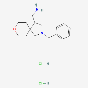 (2-Benzyl-8-oxa-2-azaspiro[4.5]decan-4-yl)methanamine;dihydrochloride