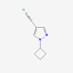 molecular formula C9H10N2 B2697628 1-cyclobutyl-4-ethynyl-1H-pyrazole CAS No. 2098114-31-7