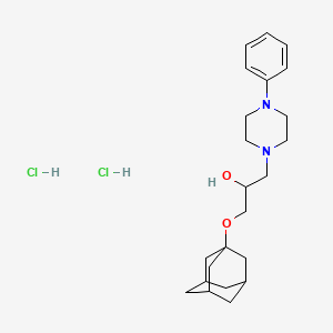 1-(Adamantan-1-yloxy)-3-(4-phenylpiperazin-1-yl)propan-2-ol dihydrochloride