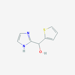 molecular formula C8H8N2OS B2697630 1H-imidazol-2-yl(thiophen-2-yl)methanol CAS No. 1378729-97-5