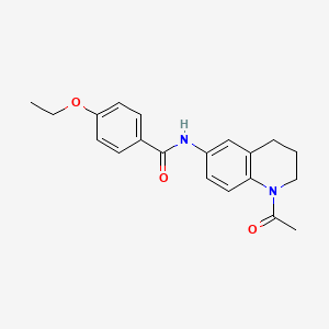 molecular formula C20H22N2O3 B2697631 N-(1-acetyl-1,2,3,4-tetrahydroquinolin-6-yl)-4-ethoxybenzamide CAS No. 941915-24-8