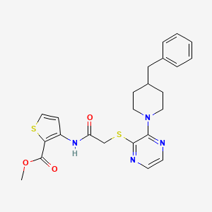 molecular formula C24H26N4O3S2 B2697633 4-{1-[(2-氯苯基)乙酰]-4,5-二氢-1H-咪唑-2-基}吗啉 CAS No. 1115931-88-8