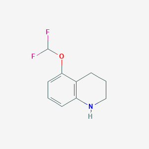 molecular formula C10H11F2NO B2697651 5-(Difluoromethoxy)-1,2,3,4-tetrahydroquinoline CAS No. 1820683-76-8
