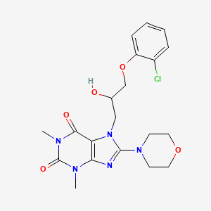7-(3-(2-chlorophenoxy)-2-hydroxypropyl)-1,3-dimethyl-8-morpholino-1H-purine-2,6(3H,7H)-dione