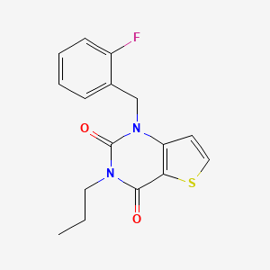 1-(2-fluorobenzyl)-3-propylthieno[3,2-d]pyrimidine-2,4(1H,3H)-dione