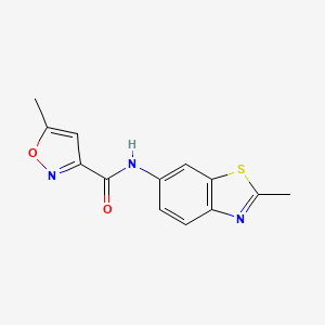 5-methyl-N-(2-methyl-1,3-benzothiazol-6-yl)-1,2-oxazole-3-carboxamide