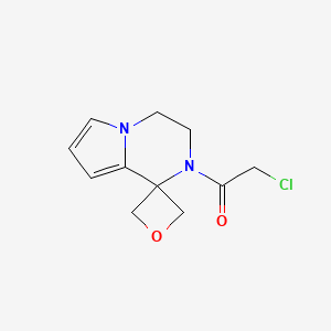 2-Chloro-1-spiro[3,4-dihydropyrrolo[1,2-a]pyrazine-1,3'-oxetane]-2-ylethanone