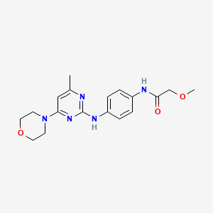 2-methoxy-N-(4-((4-methyl-6-morpholinopyrimidin-2-yl)amino)phenyl)acetamide
