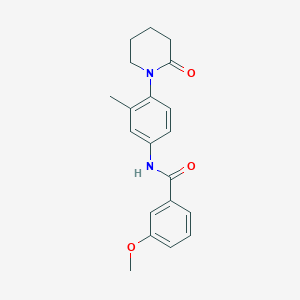 3-methoxy-N-(3-methyl-4-(2-oxopiperidin-1-yl)phenyl)benzamide