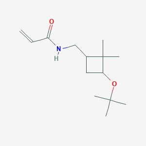 N-[[2,2-Dimethyl-3-[(2-methylpropan-2-yl)oxy]cyclobutyl]methyl]prop-2-enamide
