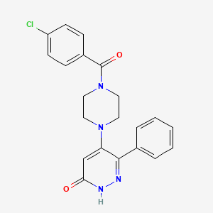 5-[4-(4-chlorobenzoyl)piperazino]-6-phenyl-3(2H)-pyridazinone