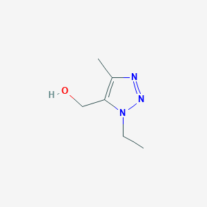 molecular formula C6H11N3O B2697749 (1-ethyl-4-methyl-1H-1,2,3-triazol-5-yl)methanol CAS No. 1864054-01-2