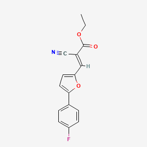 (E)-ethyl 2-cyano-3-(5-(4-fluorophenyl)furan-2-yl)acrylate