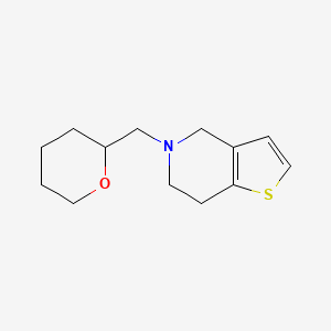 molecular formula C13H19NOS B2697755 5-((tetrahydro-2H-pyran-2-yl)methyl)-4,5,6,7-tetrahydrothieno[3,2-c]pyridine CAS No. 2320226-54-6
