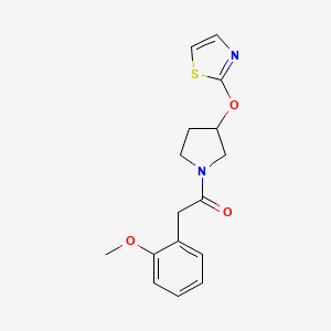 2-(2-Methoxyphenyl)-1-(3-(thiazol-2-yloxy)pyrrolidin-1-yl)ethanone