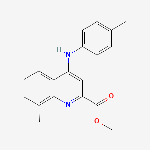 molecular formula C19H18N2O2 B2697770 Methyl 8-methyl-4-(p-tolylamino)quinoline-2-carboxylate CAS No. 1207060-25-0