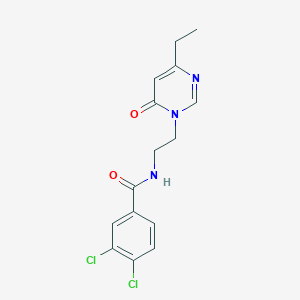3,4-dichloro-N-(2-(4-ethyl-6-oxopyrimidin-1(6H)-yl)ethyl)benzamide