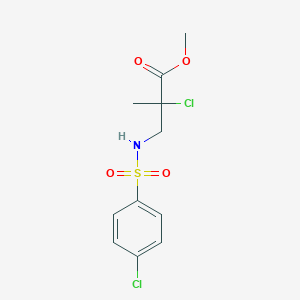 Methyl 2-chloro-3-(4-chlorobenzenesulfonamido)-2-methylpropanoate