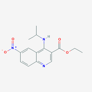 Ethyl 4-(isopropylamino)-6-nitro-3-quinolinecarboxylate