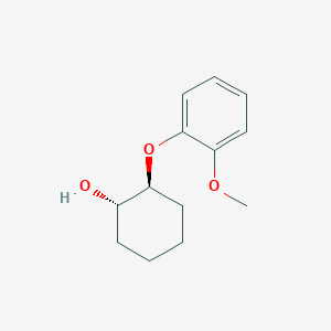 molecular formula C13H18O3 B2697786 (1S,2S)-2-(2-methoxyphenoxy)cyclohexan-1-ol CAS No. 130336-42-4; 169436-37-7