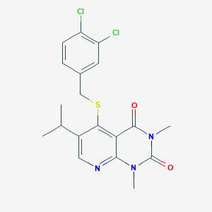 5-((3,4-dichlorobenzyl)thio)-6-isopropyl-1,3-dimethylpyrido[2,3-d]pyrimidine-2,4(1H,3H)-dione