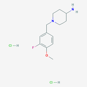 1-(3-Fluoro-4-methoxybenzyl)piperidin-4-amine dihydrochloride