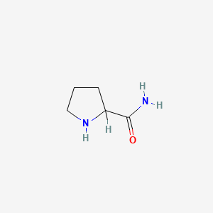 molecular formula C5H10N2O B2697798 Pyrrolidine-2-carboxamide CAS No. 115630-49-4; 2812-47-7; 58274-20-7; 62937-45-5; 7531-52-4