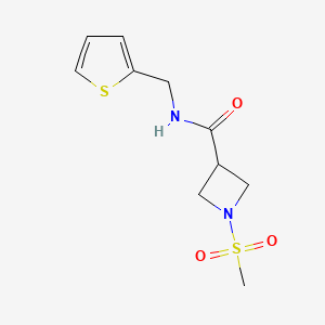 1-(methylsulfonyl)-N-(thiophen-2-ylmethyl)azetidine-3-carboxamide