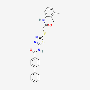 N-[5-[2-(2,3-dimethylanilino)-2-oxoethyl]sulfanyl-1,3,4-thiadiazol-2-yl]-4-phenylbenzamide