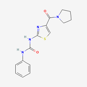 1-Phenyl-3-(4-(pyrrolidine-1-carbonyl)thiazol-2-yl)urea