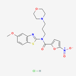 N-(5-methoxybenzo[d]thiazol-2-yl)-N-(3-morpholinopropyl)-5-nitrofuran-2-carboxamide hydrochloride
