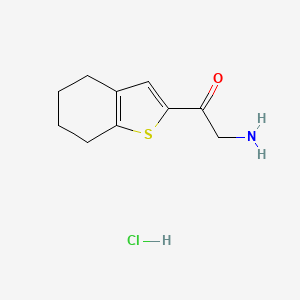 2-Amino-1-(4,5,6,7-tetrahydro-1-benzothiophen-2-yl)ethan-1-one hydrochloride