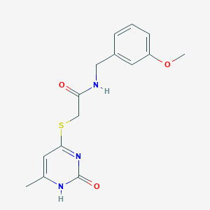 N-[(3-methoxyphenyl)methyl]-2-[(6-methyl-2-oxo-1H-pyrimidin-4-yl)sulfanyl]acetamide