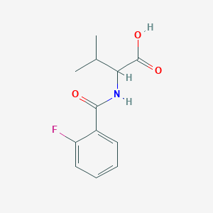 2-[(2-Fluorophenyl)formamido]-3-methylbutanoic acid