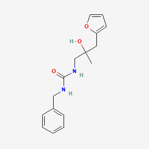 molecular formula C16H20N2O3 B2697849 1-Benzyl-3-(3-(furan-2-yl)-2-hydroxy-2-methylpropyl)urea CAS No. 1795413-73-8
