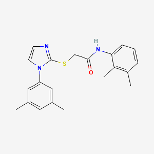 N-(2,3-dimethylphenyl)-2-[1-(3,5-dimethylphenyl)imidazol-2-yl]sulfanylacetamide