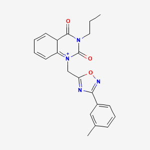 1-{[3-(3-Methylphenyl)-1,2,4-oxadiazol-5-yl]methyl}-3-propyl-1,2,3,4-tetrahydroquinazoline-2,4-dione