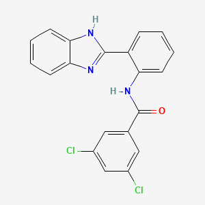 molecular formula C20H13Cl2N3O B2697865 N-(2-(1H-苯并[d]咪唑-2-基)苯基)-3,5-二氯苯甲酰胺 CAS No. 391218-30-7