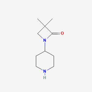 3,3-Dimethyl-1-piperidin-4-ylazetidin-2-one