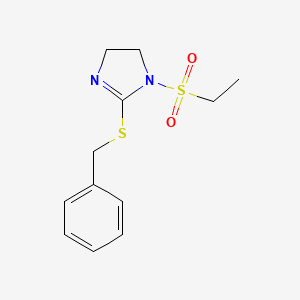 2-Benzylsulfanyl-1-ethylsulfonyl-4,5-dihydroimidazole