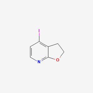 molecular formula C7H6INO B2697892 4-iodo-2H,3H-furo[2,3-b]pyridine CAS No. 1620011-26-8