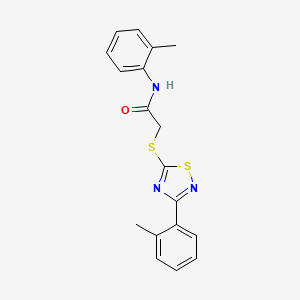 N-(o-tolyl)-2-((3-(o-tolyl)-1,2,4-thiadiazol-5-yl)thio)acetamide