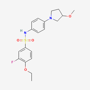 B2697908 4-ethoxy-3-fluoro-N-(4-(3-methoxypyrrolidin-1-yl)phenyl)benzenesulfonamide CAS No. 1797888-84-6