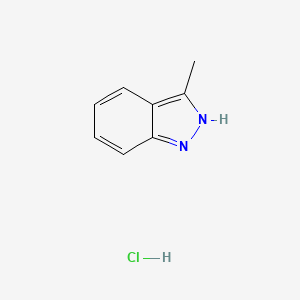 molecular formula C8H9ClN2 B2697919 3-methyl-1H-indazole hydrochloride CAS No. 1258640-45-7; 3176-62-3