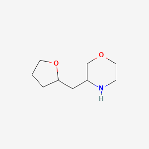 molecular formula C9H17NO2 B2697932 3-((Tetrahydrofuran-2-yl)methyl)morpholine CAS No. 2126160-05-0