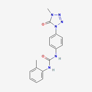 molecular formula C16H16N6O2 B2697933 1-(4-(4-methyl-5-oxo-4,5-dihydro-1H-tetrazol-1-yl)phenyl)-3-(o-tolyl)urea CAS No. 1396782-58-3